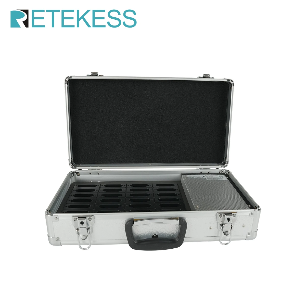 RETEKESS TT025 28-Slot Charging Box For Wireless Tour Guide System TT127 Wireless Transmitters Receivers