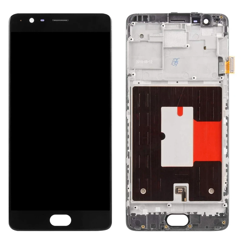 LCD Display Contact Screen Digitizer Assembly For Oneplus 3 3T A3000 1+3 1+3T With Repair Tools With Frame