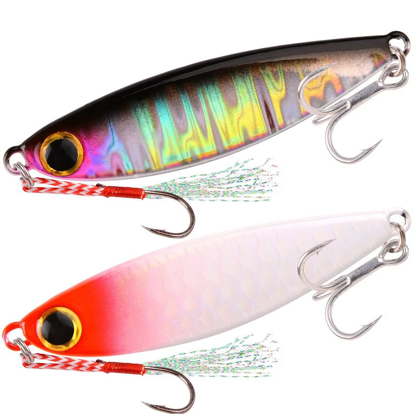 Sea Fishing Metal Jig Fish Lure 5 Colors Iron Plate Fake Bait Luminous Lure Bionic Baits Ascesorios Pesca Crankbait