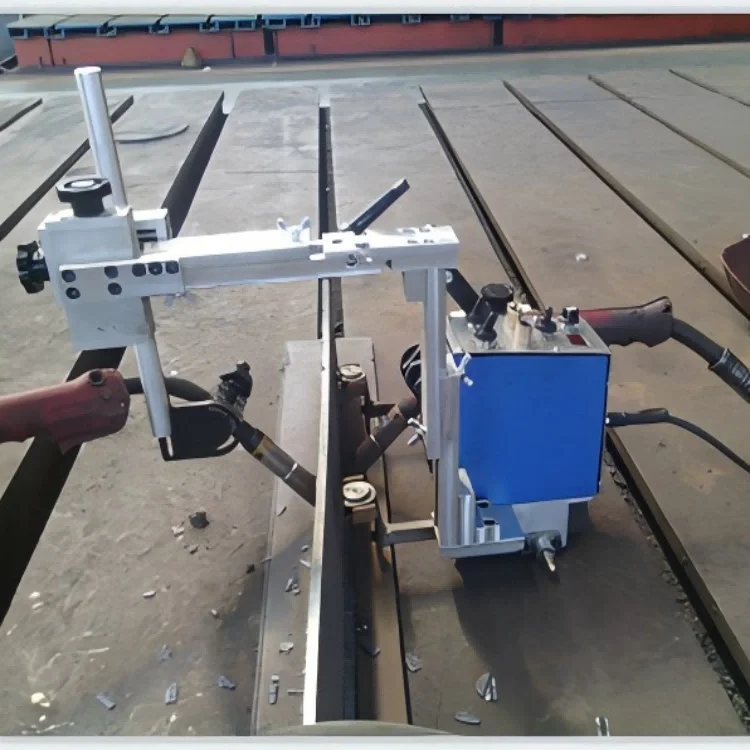 New Double-sided Automatic MIG Welding Robot Tractor High-Speed Straight Seam Welding Portable Double-guns Limit Stop KA-H4