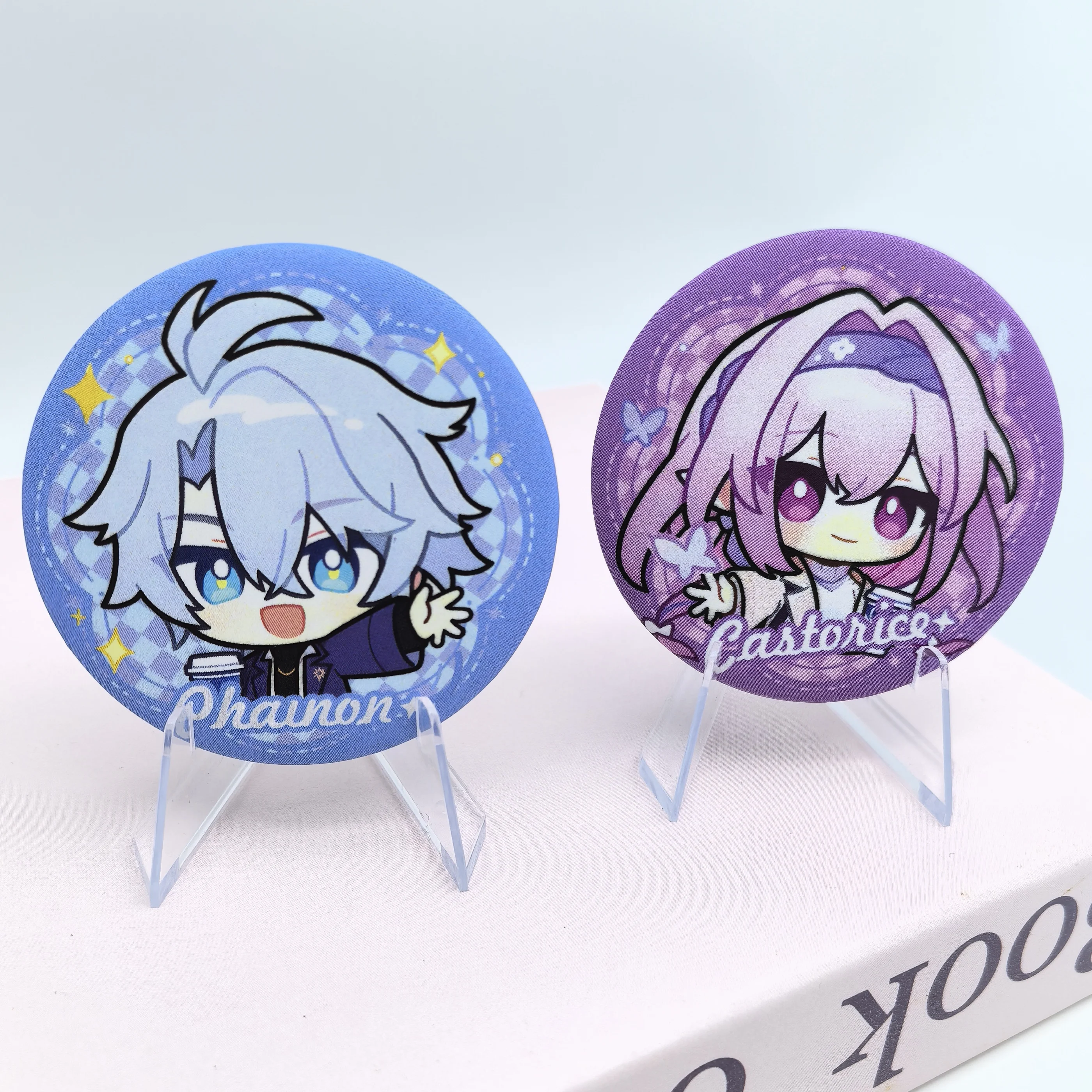 1Pc Honkai: Star Rail Phainon Blade Philia Frosted KeychaiCute Brooch Badge Collectible Anime Character Acrylic For Creative