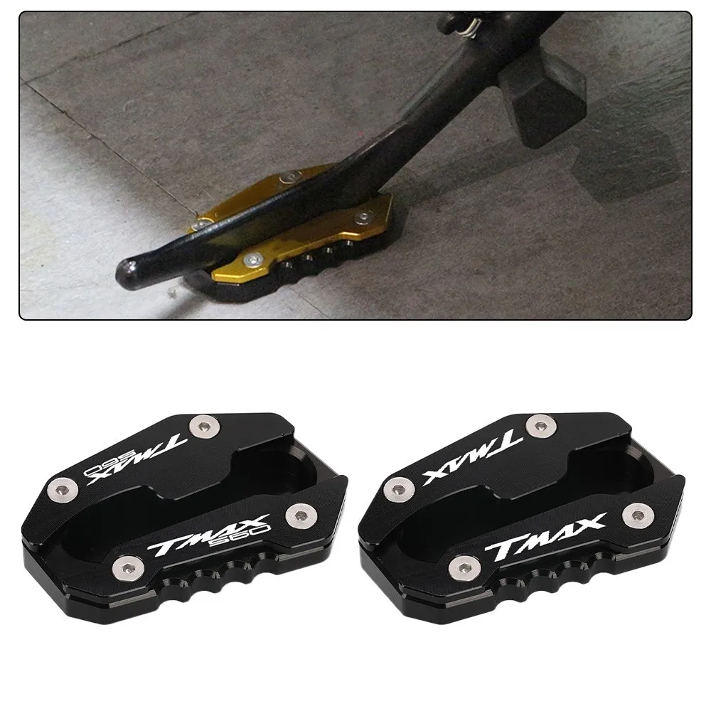 

For YAMAHA TMAX560 TECH MAX 2020-2022 2023 2024 2025 2026 T-MAX TMAX 560 Motorcycle Side Stand Enlarge Plate Kickstand Extension