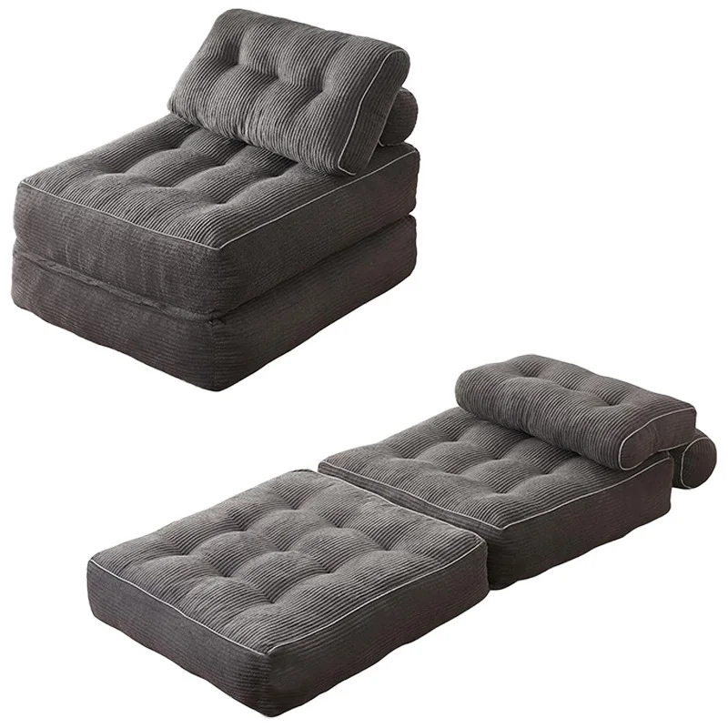 Corduroy Compression Tatami Sofa Bed Foldable Modern Design for Small Spaces Multi Functional Floor Couch Lazy Lounge