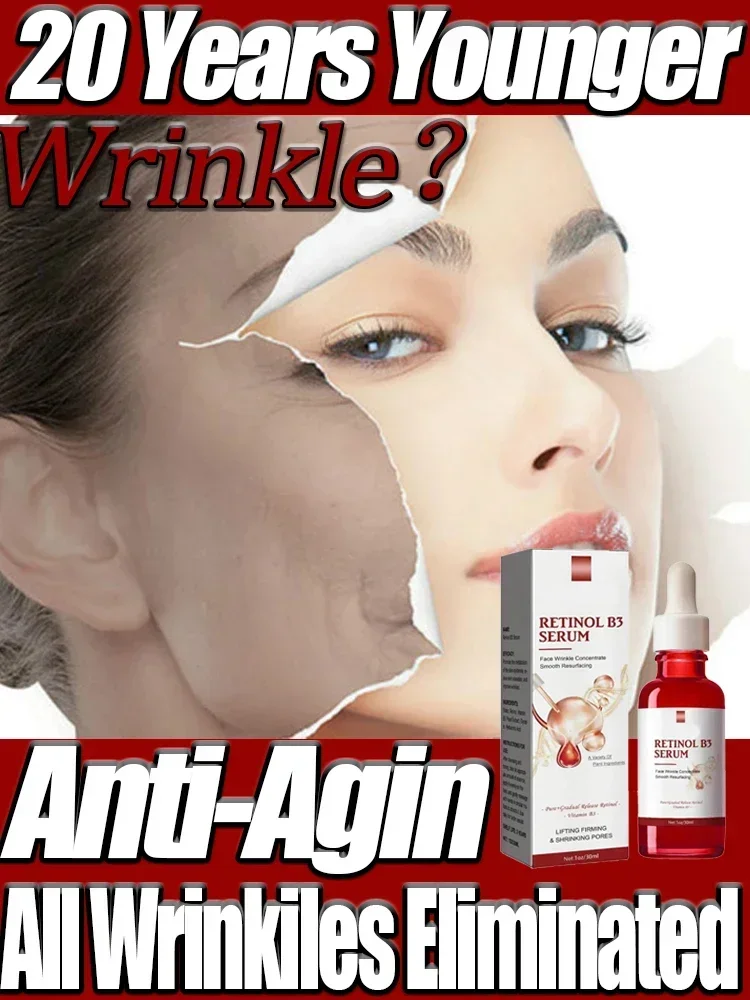 

Collagen Face Serum Wrinkle Removal Anti Aging Hyaluronic Acid Forehead Fine Lines Lifting Facial Serum Skin Care Beauty