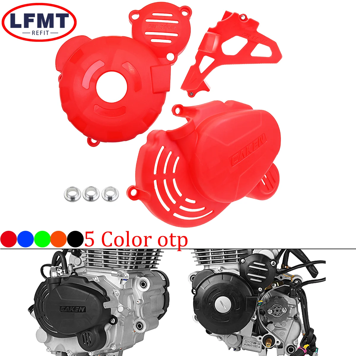 

Plastic Engine Clutch Guard Water Pump Cover Ignition Protector For ZongShen CB250F ZS172FMM-3 Engine GUIZUN BOSUER BSE KAYO T4