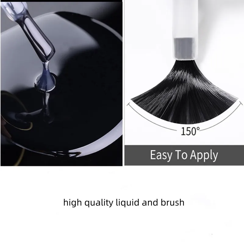 Top Coat per vernice con finitura trasparente da 75 ml con pennello in vaso Top coat ad asciugatura all'aria per smalto