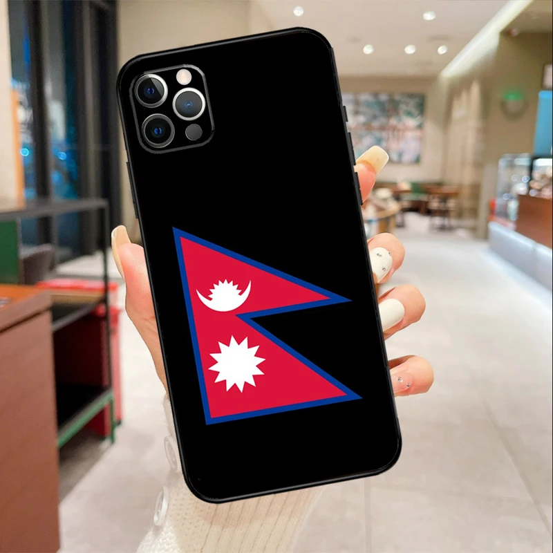 Nepal Flag Phone Case For iPhone 16 15 13 11 12 14 Pro Max Mini XR X XS Max 6S Plus Cover