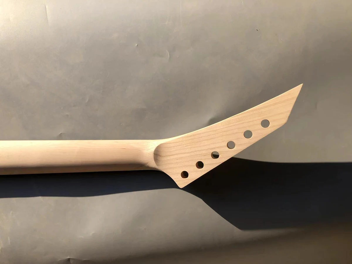 Guitar Neck 24fret 25.5inch Maple Fretboard Shark Fin Jackson DIY Head J15