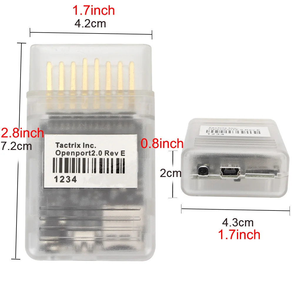 ECU Chip Tuning Tool For Toyota Mitsubishi Subaru ECU FLASH OBD2 OBDII Connector Car Diagnostic Tool Tactrix Openport 2.0