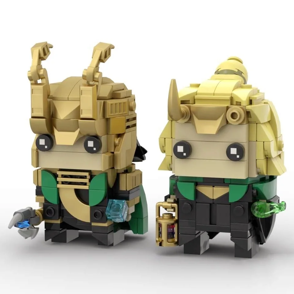 

ABS Plastic Loki Sylvie BRICKHEADZ Building Blocks Mini Action Figure Toys