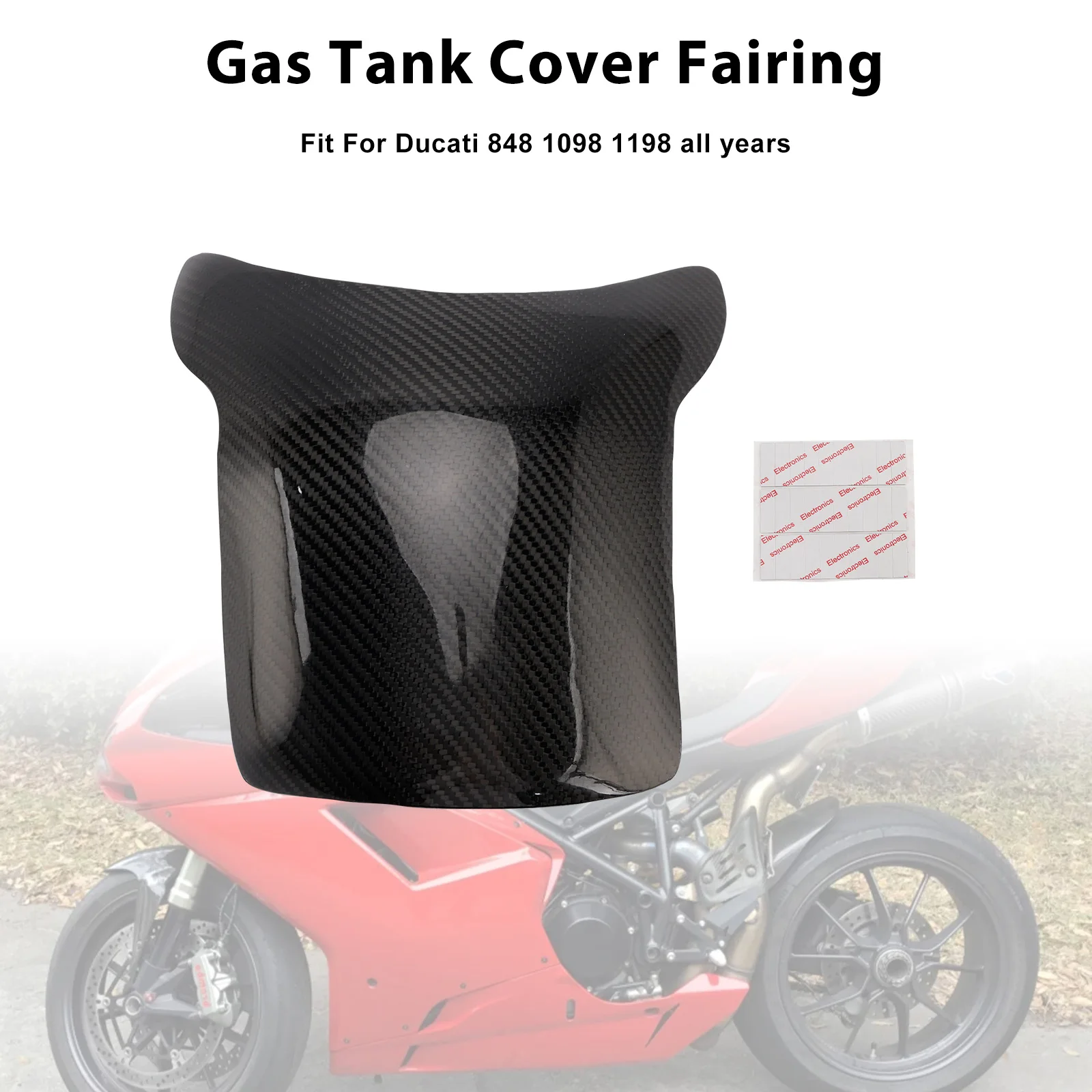 

Topteng Real Carbon Fiber Tank Cover Fairing For Ducati 848 1098 1198