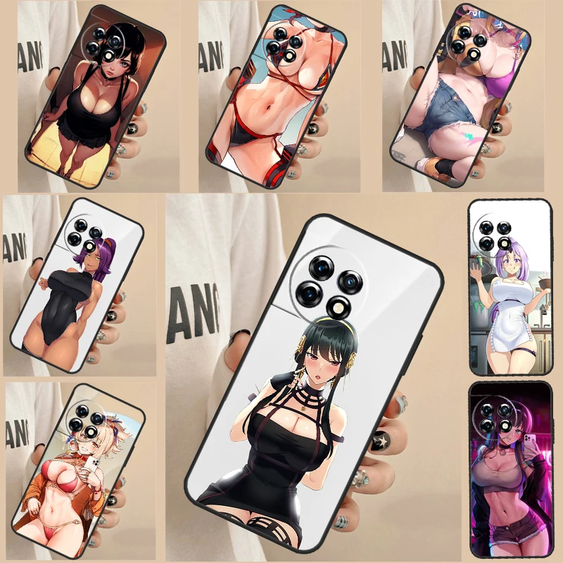 Manga Waifu Babe Beach Case For Oneplus Nord CE 2 3 Lite 2T N10 N20 N30 OnePlus 11 10T 8T 9R 10R 8 9 10 Pro Cover