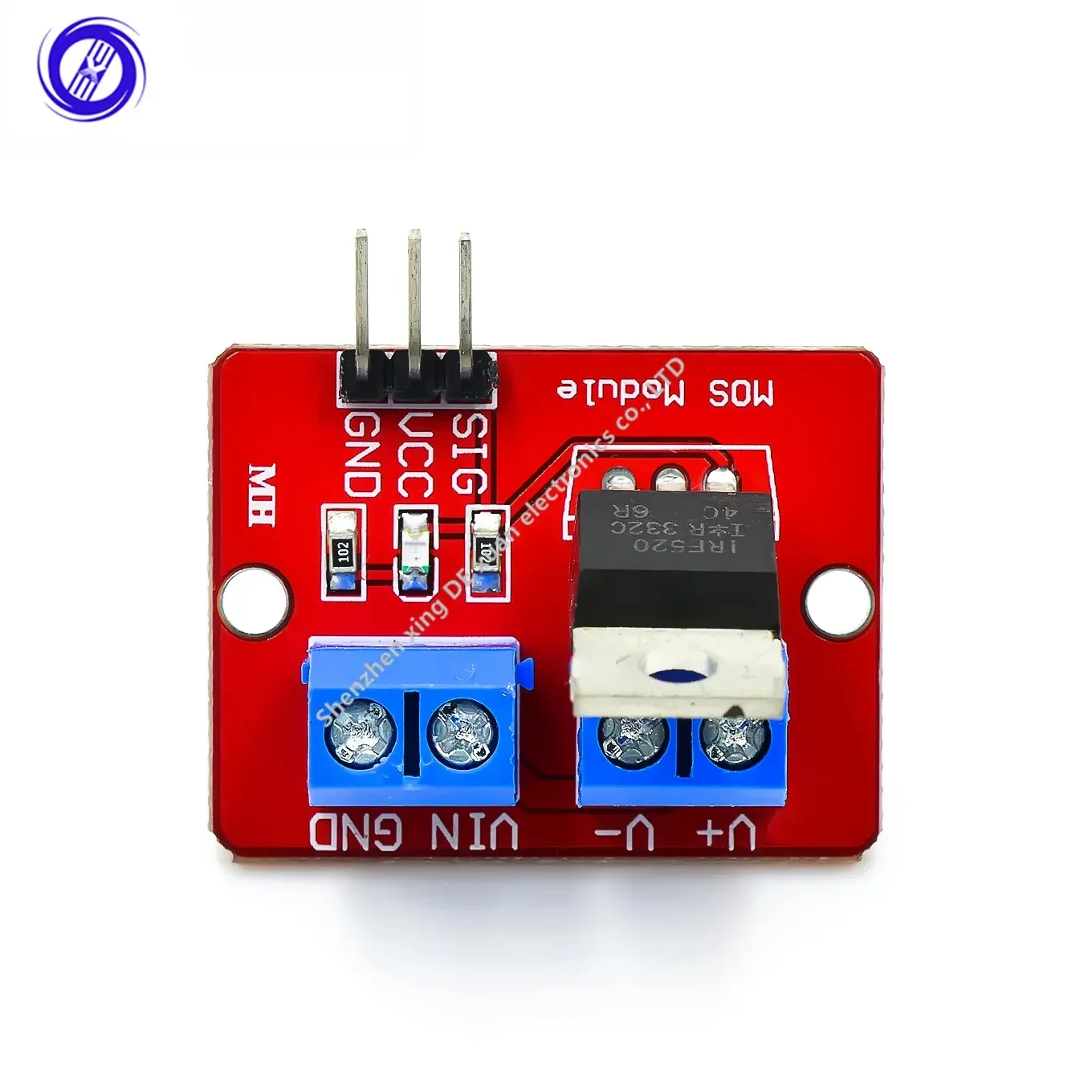 MXW 10 PÇS/LOTE 0-24VTop Mosfet Botão IRF520 MOS Driver Módulo MCU ARM torta de framboesa