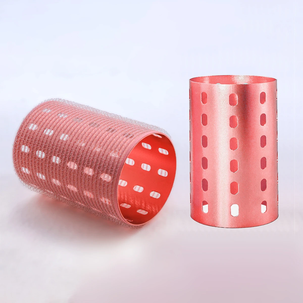 

6 шт., розово-красные термоалюминиевые бигуди с сердечником, быстрый нагрев, большие самозахватные бигуди Air Bang, горячие бигуди, объем, без нагрева, 90 мм, 1941 г.