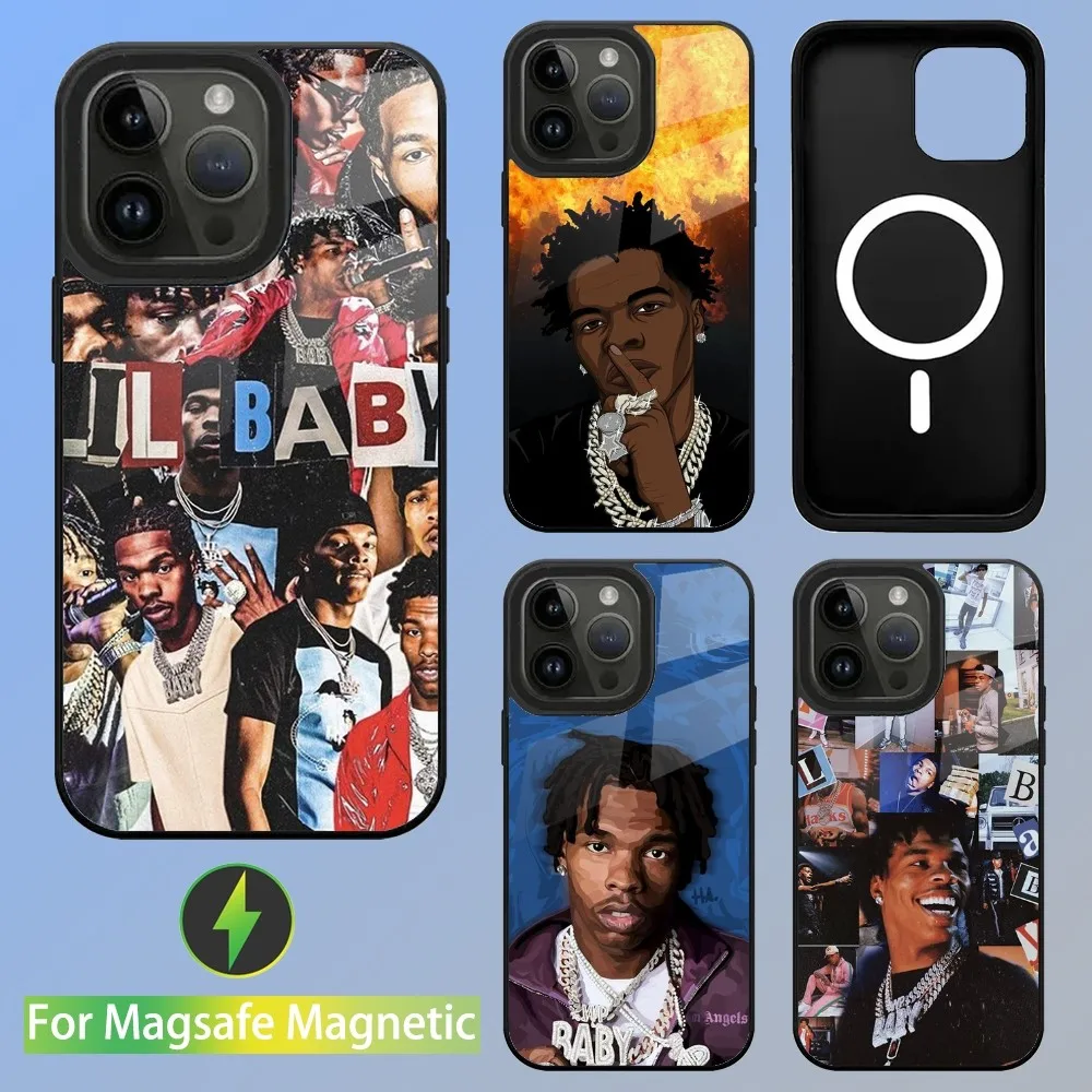 

Rapper Lil Baby Phone Case For iPhone 15,14,13,12,11,Plus,Pro,Max Mini Magsafe Magnetic Wireless Charging
