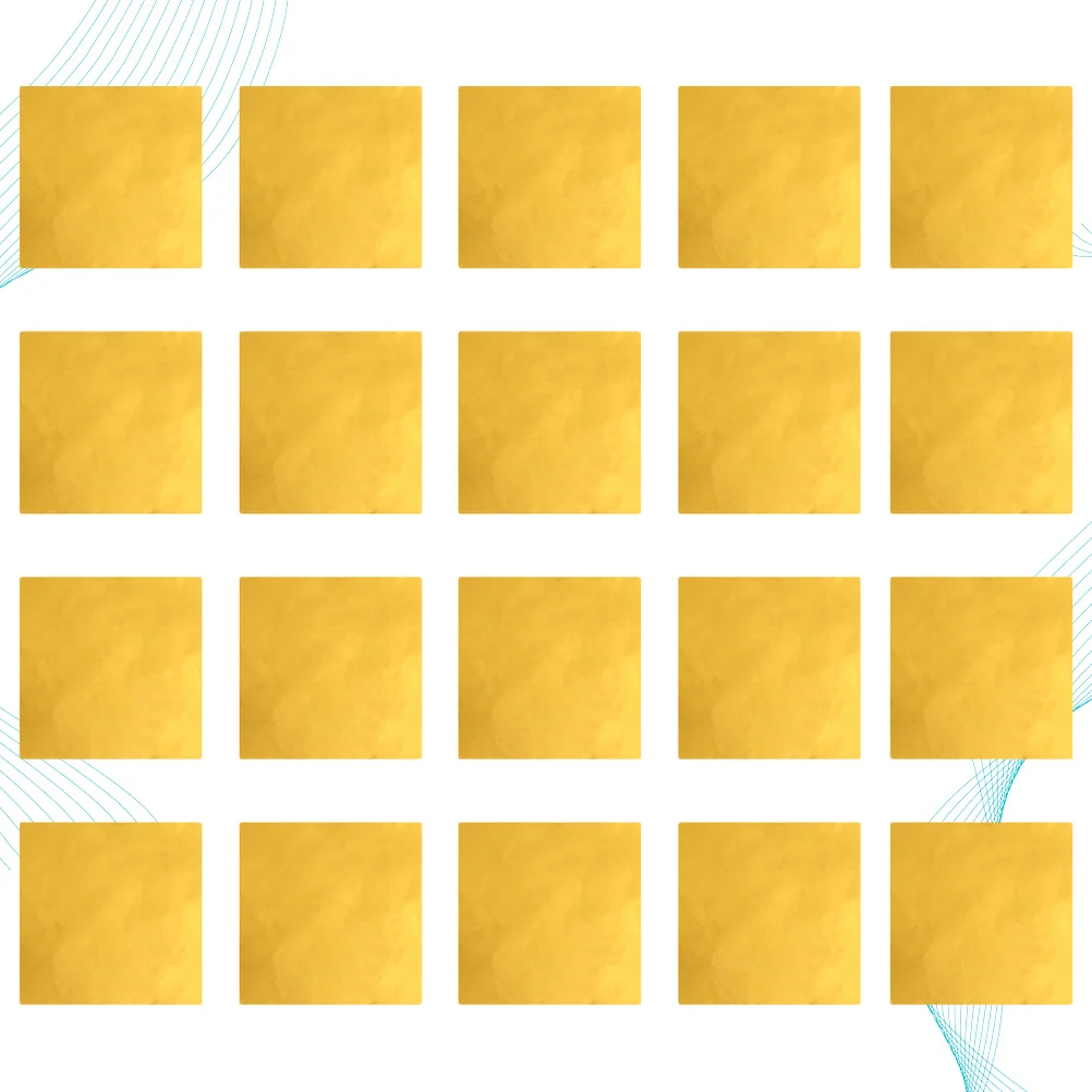 

150Pcs Art Foil Paper Gold Foil Sheets Imitation Gold Leaf Decorative Craft Sticker for Frames Walls Ceilings Phone Decor