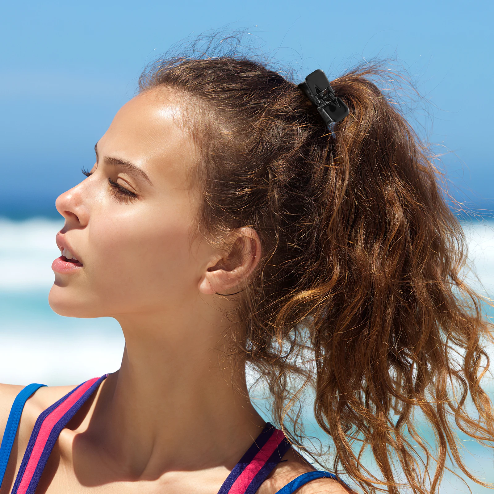 

Ponytail Clips Hair Accessories Claw Bun Toothed Holder ABS Material Durable Stylish Women Hair Clip Easy Use Stay Place All Day