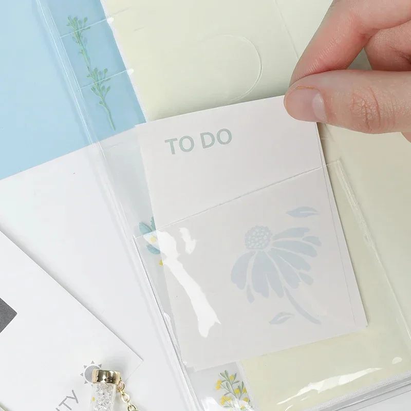 Custodia protettiva in PVC trasparente per agenda settimanale - Cover per blocco note con motivo decorativo per ufficio e scuola