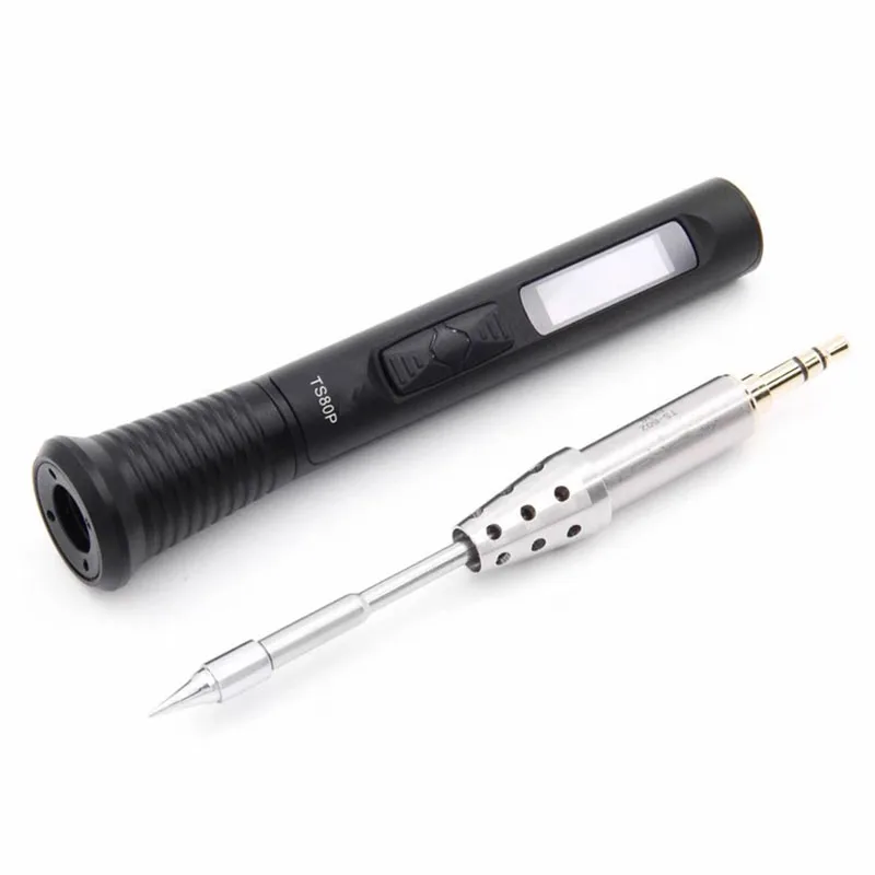 

Smart Mini Soldering Station TS80P Electric Soldering Iron Portable Adjustable Temperature Digital OLED Display