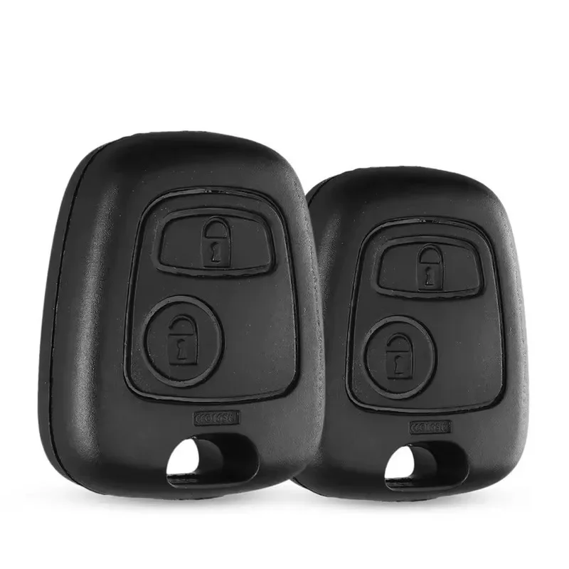 2-12Pcs Replacement Key Case Remote Key Fob Shell For Citroen For Peugeot For Toyota Aygo 2 Button Key Cover No Blade No Logo