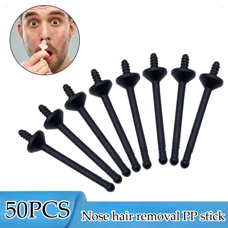 

50pcs Disposable Nose Wax Sticks - Precision Applicators for Nasal Cleaning, Eyebrow & Facial Hair Removal‌