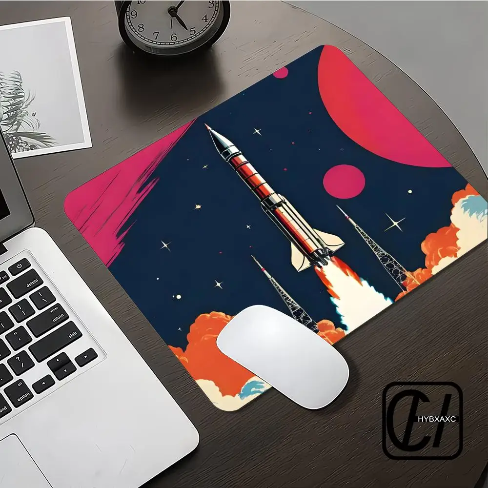 

Anime Space Shuttle small Mouse Pad Computer Accessories Office Game Table Mats Rubber Anti-slip Gaming Keyboard Desk Pads XAXC
