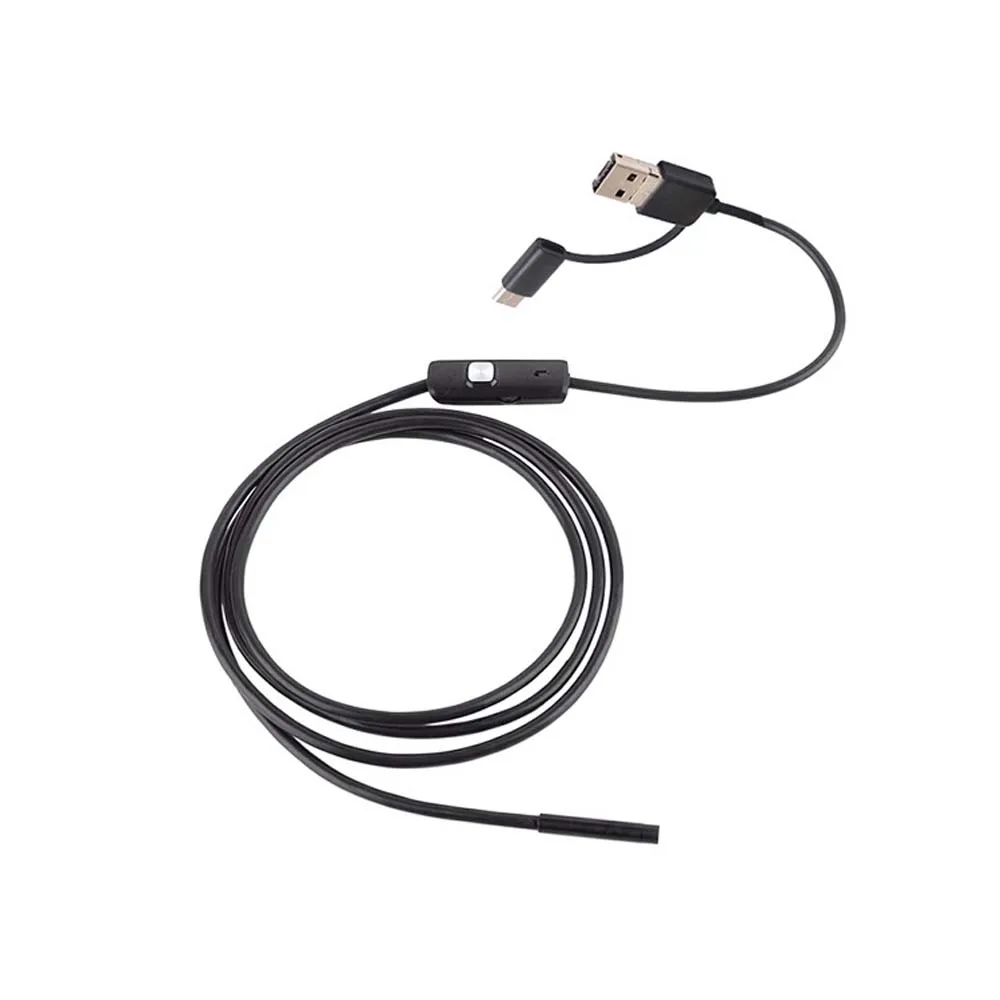 Industrial Endoscope Waterproof Three in One Mobile Phone Direct Connection, 7mm 1m Hose, Portable Auto Repair Probe