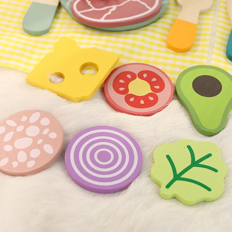 木製子供用シミュレーションキッチンおもちゃ、早期教育知育玩具、調理器具鍋フライパンごっこ遊び、食べ物、ロールプレイ