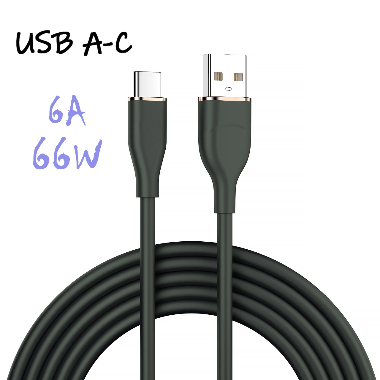 UGOURD Flüssigsilikon USB-Typ C auf C Schnellladekabel 66 W USB auf C PD 60 W 45 W 27 W für Huawei SCP Xiaomi iPhone 15 16 Pro Max