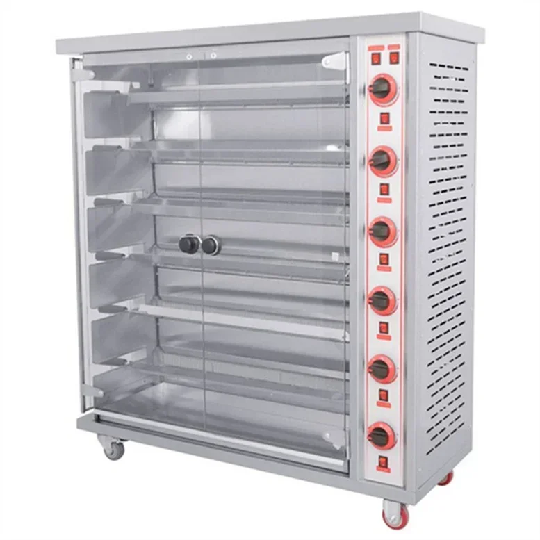 Commercial Grill Restaurant Grill Chicken with High Temperature Tempered Glass