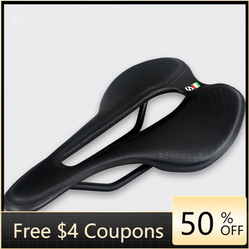

Toseek Plastic/PVC Seat Front Mountain Selle Mtb Saddle Black/Red Fahrrad Sattel Leather Bicycle Orbea Bike Saddle