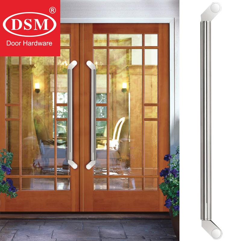 800mm Solid Leg Entrance Door Handle 304 Stainless Steel Brushed Pull Handle Suitable for Wooden,Metal Frame Doors PA-135-PH