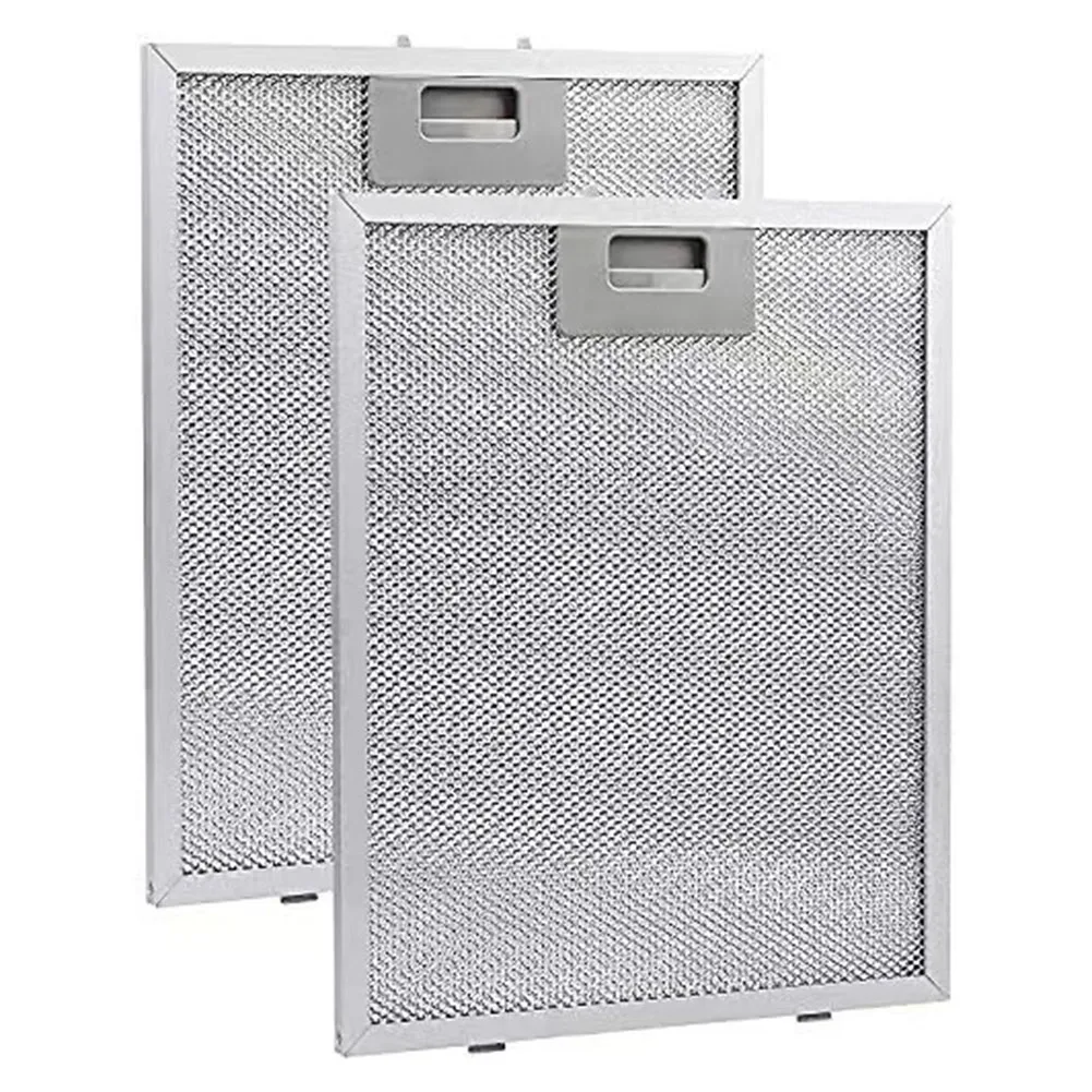 2PCS Cooker Hood Filters Metal Mesh Extractor Vent Filter 320x260 Mm Aluminum Metal Mesh Vent Filter Cooker Hood Grease Filter