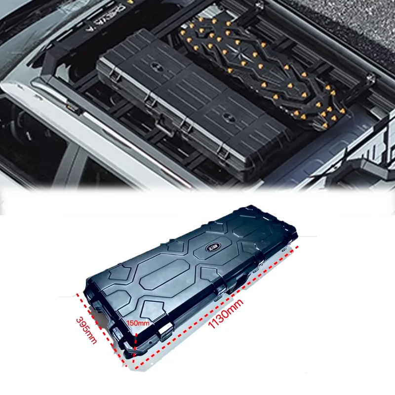 

Multifunctional Lightweight 75L ABS Anti-Lock Brake System Tactical Cargo Box for Car Roof Top Storage Jet T2 Traveler