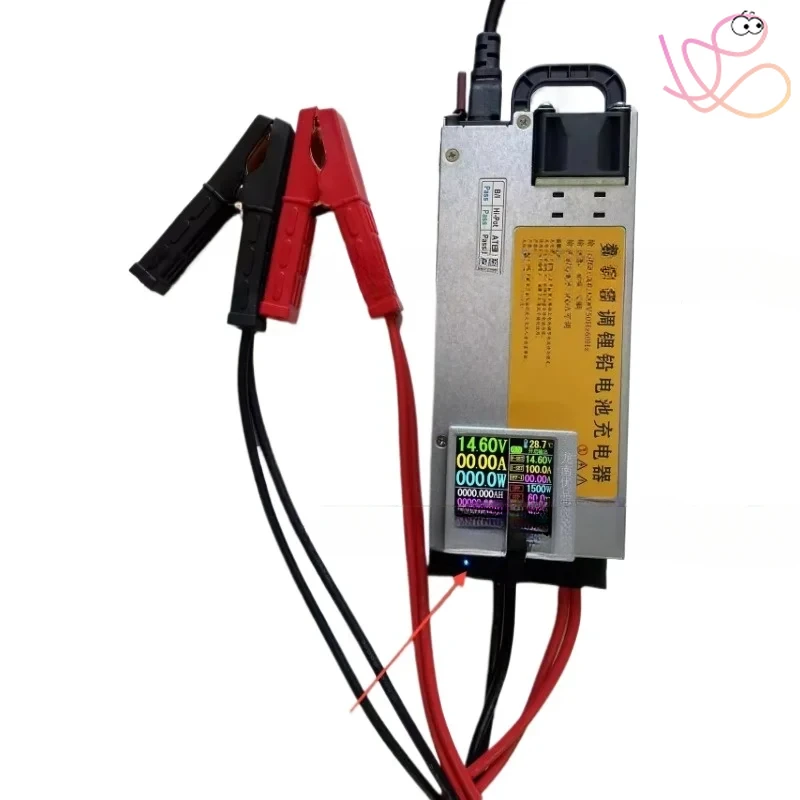 Numerical Control Adjustable 12V Charger 14.6V Iron Lithium Ternary Lithium, Car Programming Voltage Regulation, RV Charging