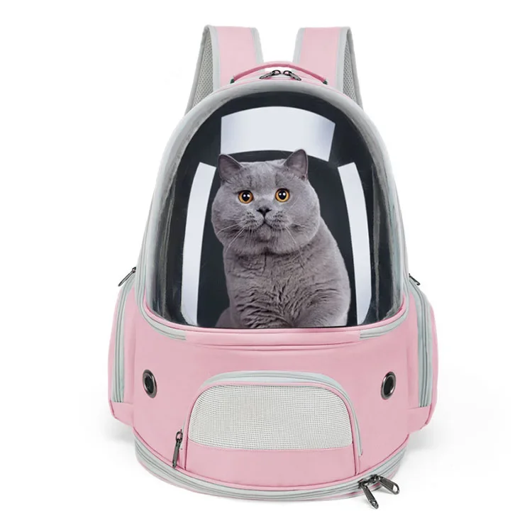 

OEM*ODM Hot Selling Outdoor Multi Colors Oxford Cloth Breathable and Portable Transparent Cat Travel Bag Pet Backpack