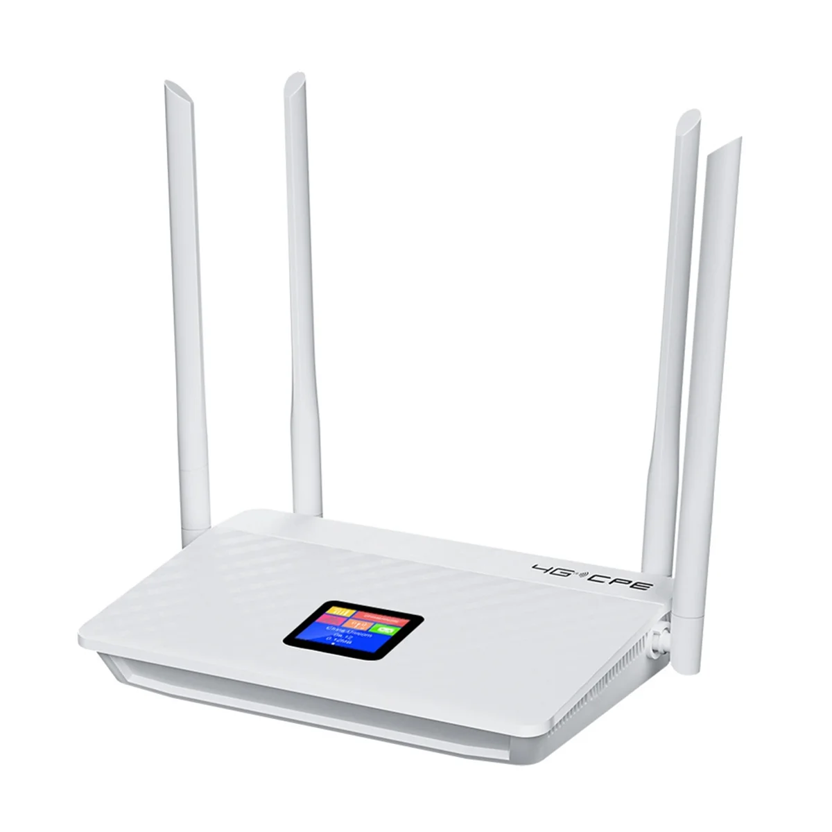 4G Wireless Router 300Mbps CAT4 32 Users RJ45 WAN LAN Wireless Modem LTE Network Hotspot SIM Card Slot White EU Plug