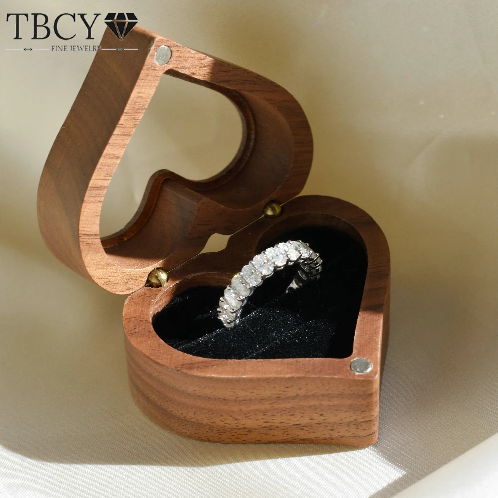 

TBCYD 6.6CT D Color Oval Cut Moissanite Diamond Ring For Women 925 Sterling Silver Luxury Enternity Band For Wedding Classic