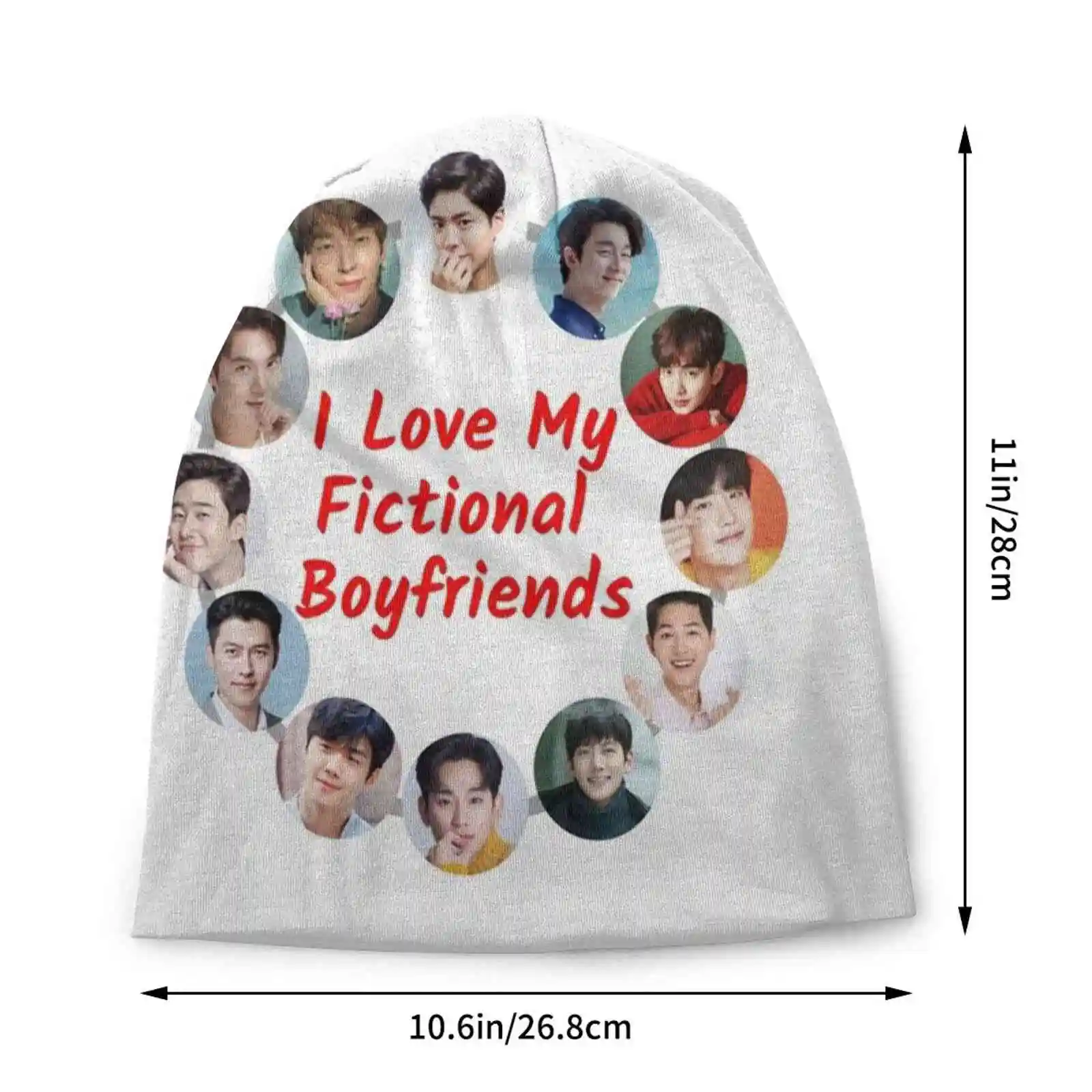 Love My Fictional Boyfriends Knitted Hat Warm Beanie Outdoor Caps Shopgirlny I Love Kdrama Fictional Boyfriend Korean Drama