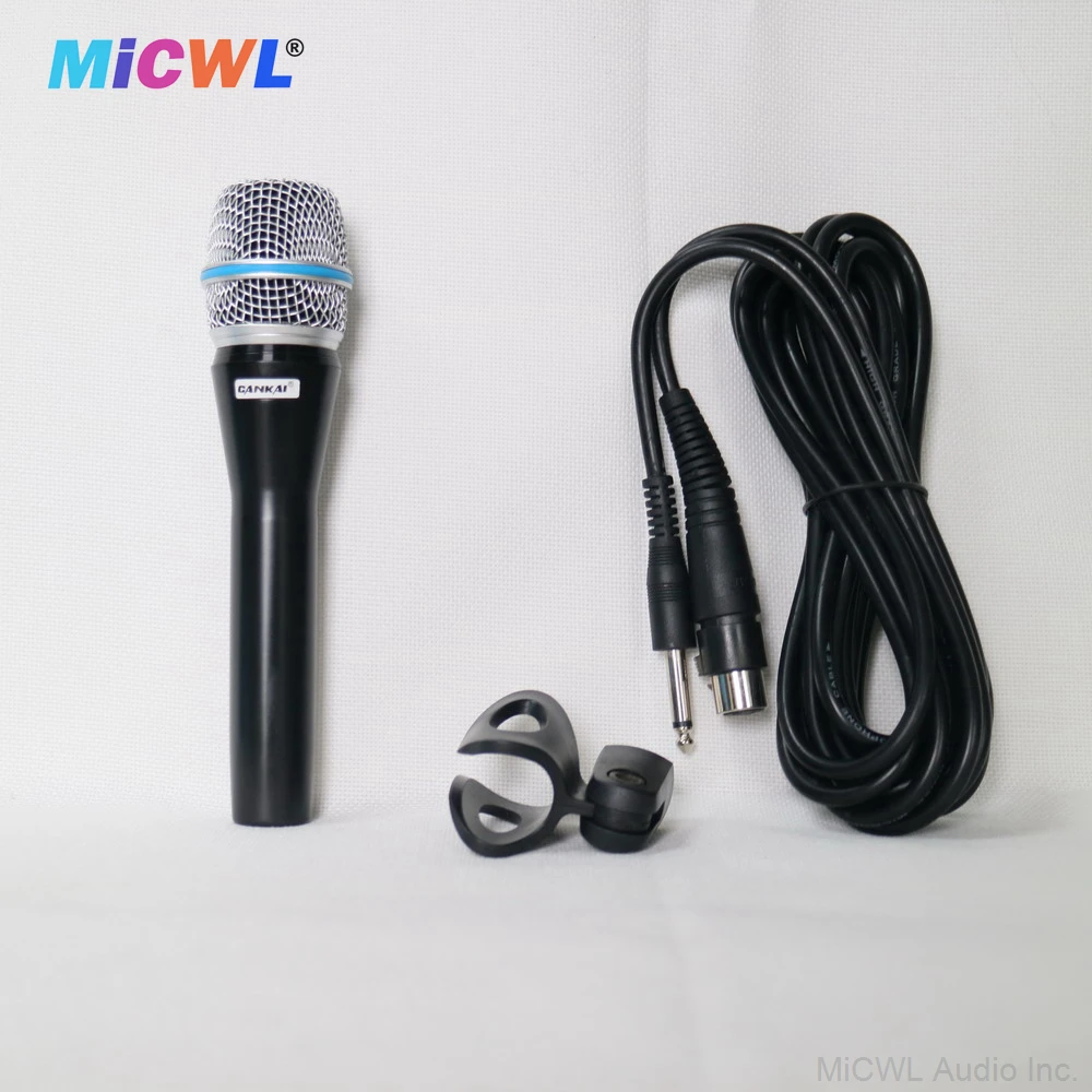 New M57 Dynamic Handheld Wired Microphone with Bag Clip Stage Performance Karaoke Live Vocals 57A