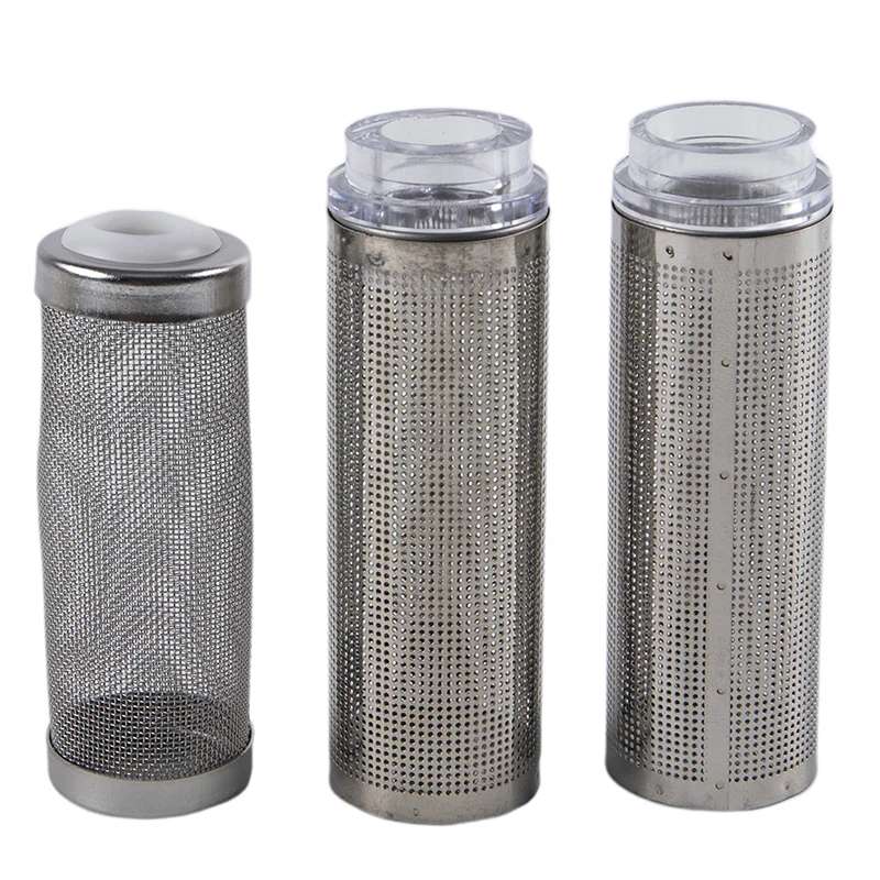 /KQM/Aquarium Inflow Inlet Filter Stainless Basket Mesh Net Filter Guard Fish Tank Filter Accesories Strainer Pre-Filter Cover