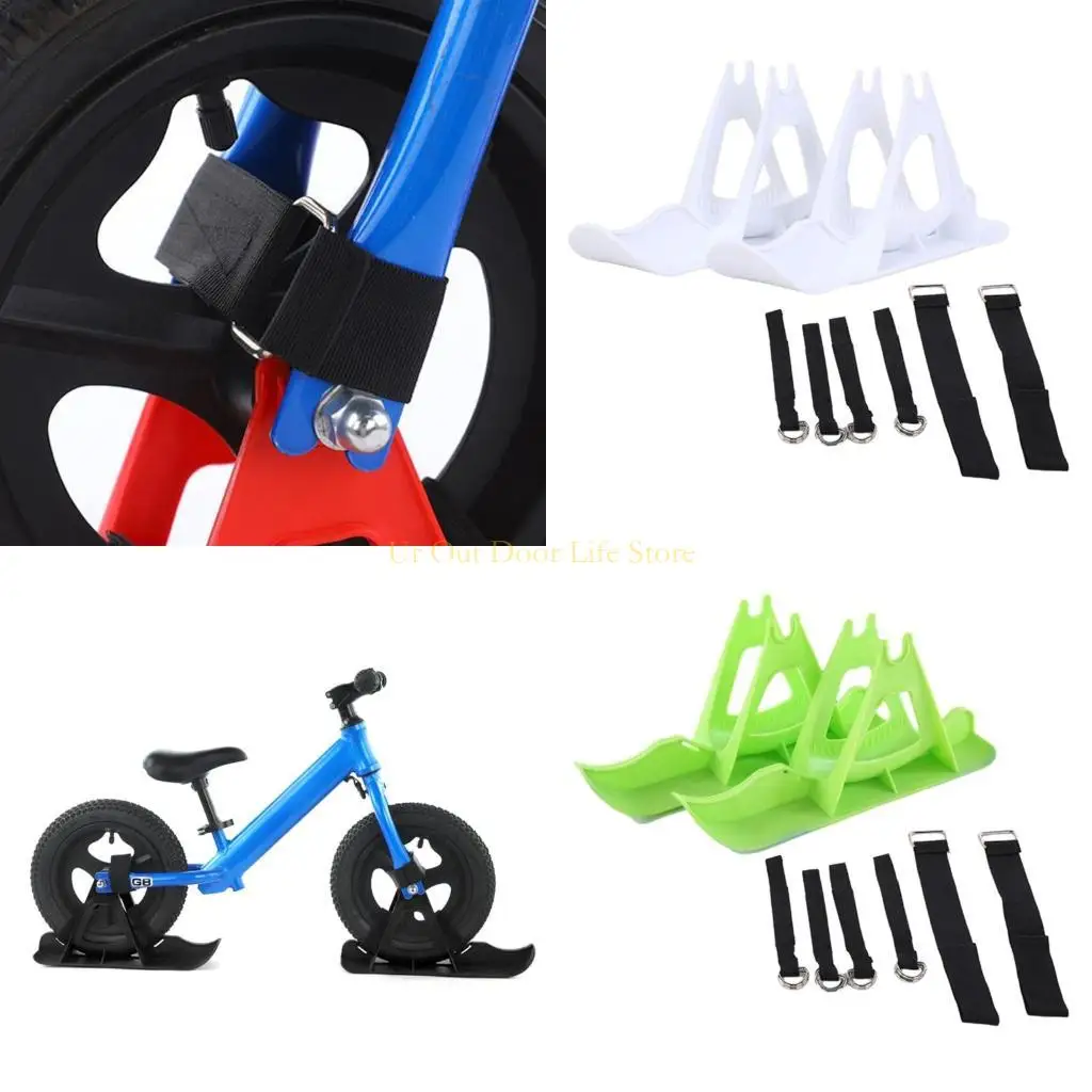 

77UF Scooter Bike Ski Sled Wheelblades Sled Skiing Board Beach Skateboard