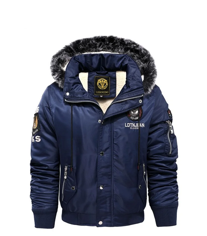 Winter New Casual Men's Cotton-Padded Padded Jacket Warm Hooded Coat Windproof Men's Large Size M-5XL Cotton-Padded Jacket