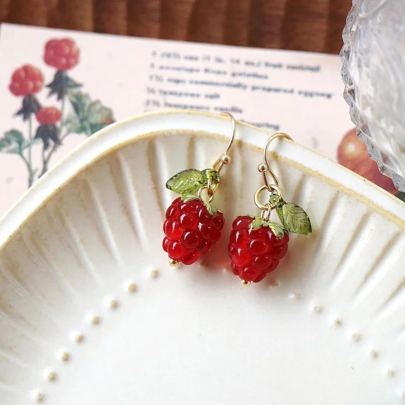 Women's Fashion Raspberry Drop Earrings