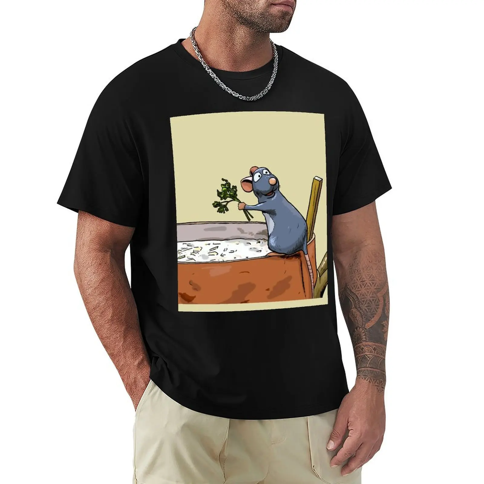 

Ratatouille T-Shirt graphic shirts funny costumes Men's cotton t-shirt