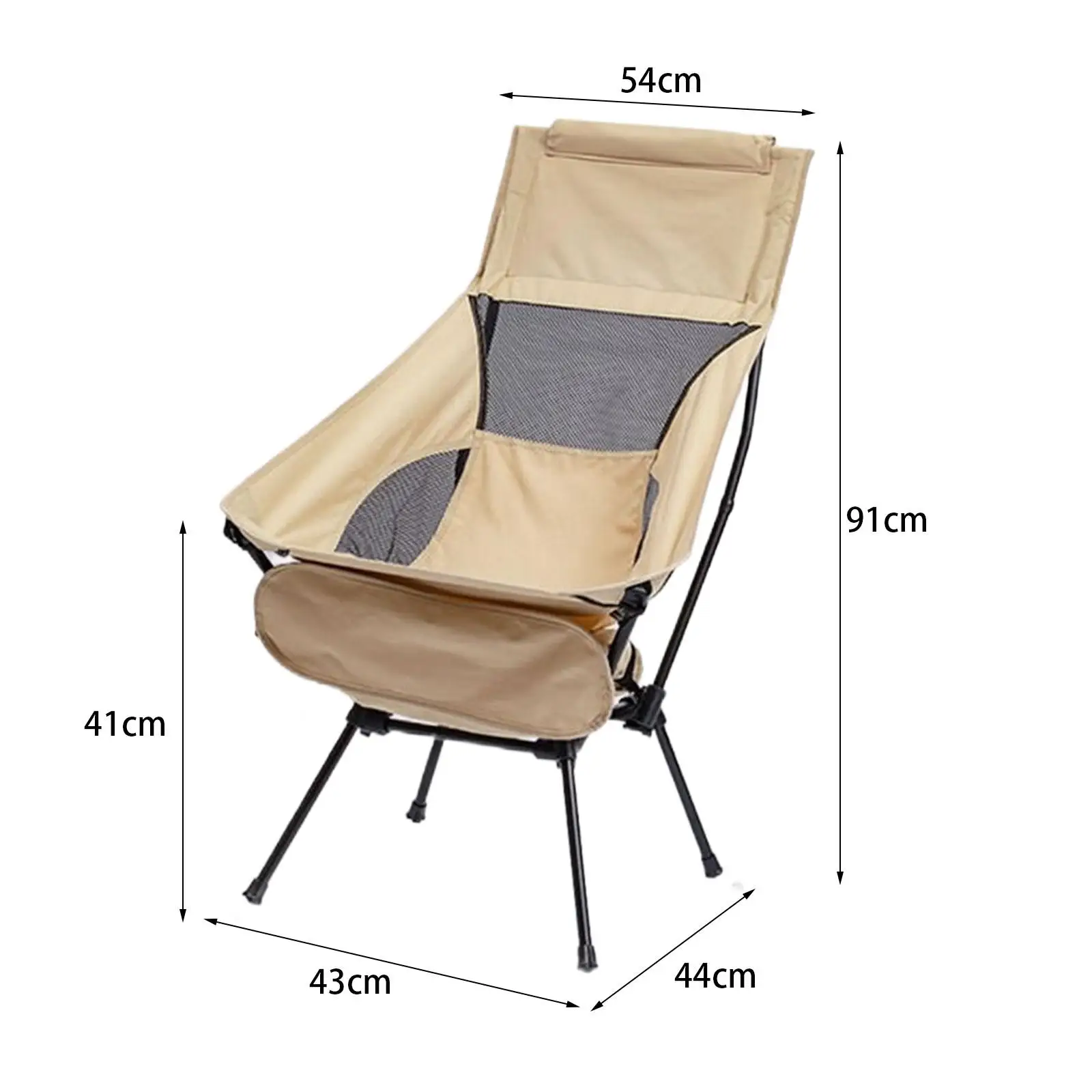 Camping Chair Heavy Duty Comfortable Accessories Portable Moon Chair for Hiking