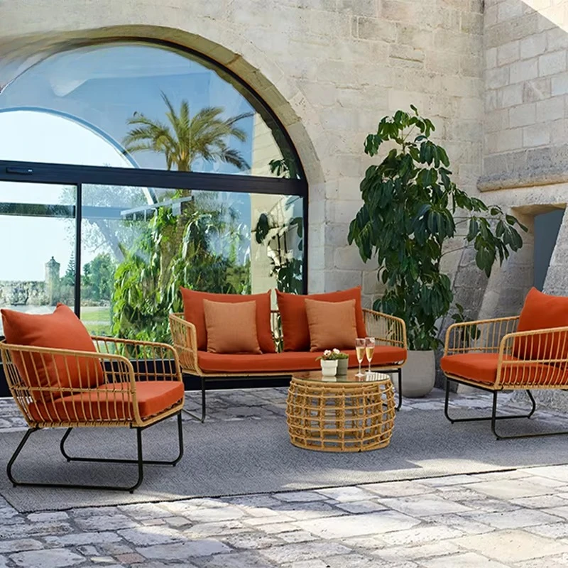 

Garden Furniture Set Creative Life Outdoor Rattan Sofa Furniture Lounge Garden Rattan Outdoor Combination Sofa