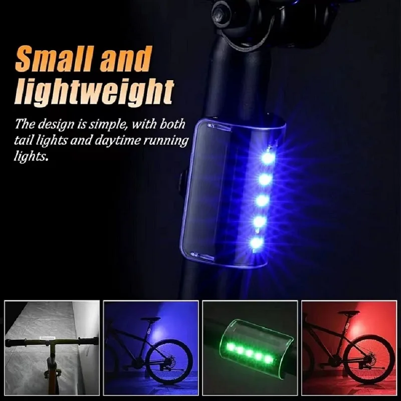 Smart Bike Tail Light,USB Rechargeable Rear Lights Cycling Safety Accessories,Waterproof Bright Warning Back Bicycle Flashlight