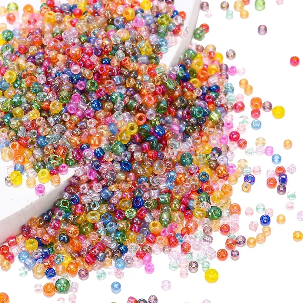 10g Colorful Loose Glass Seed Beads AB Color Effect of The Lacquer Glass Beads DIY Bracelet Beads for Jewelry Making Accessories