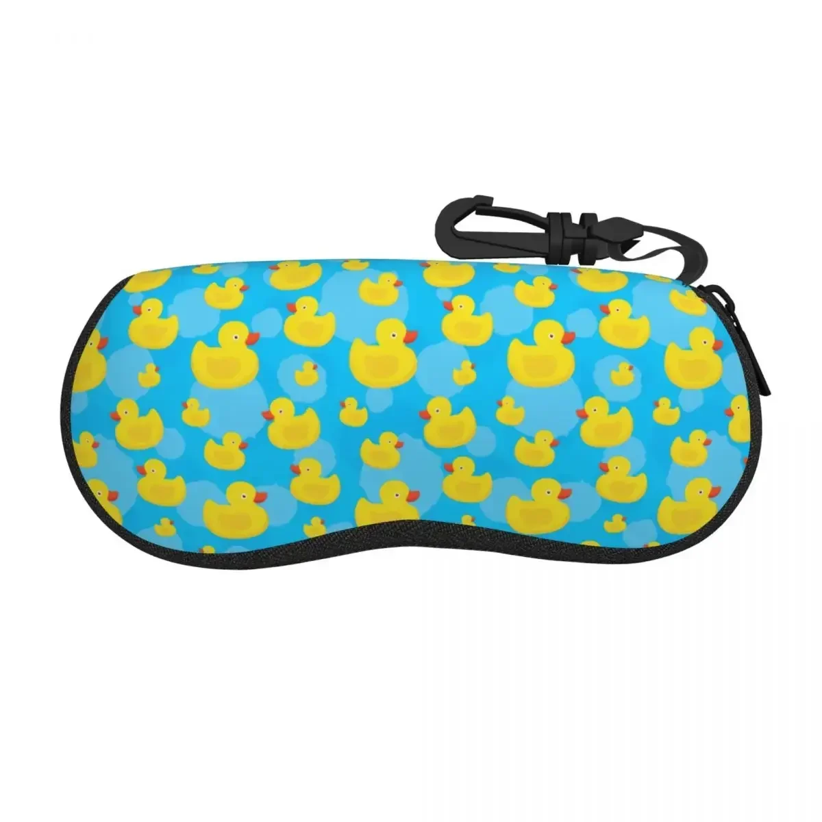 Custom Cute Yellow Ducks Pattern Shell Glasses Case Unisex Cool Eyeglasses Case Sunglasses Protector Box